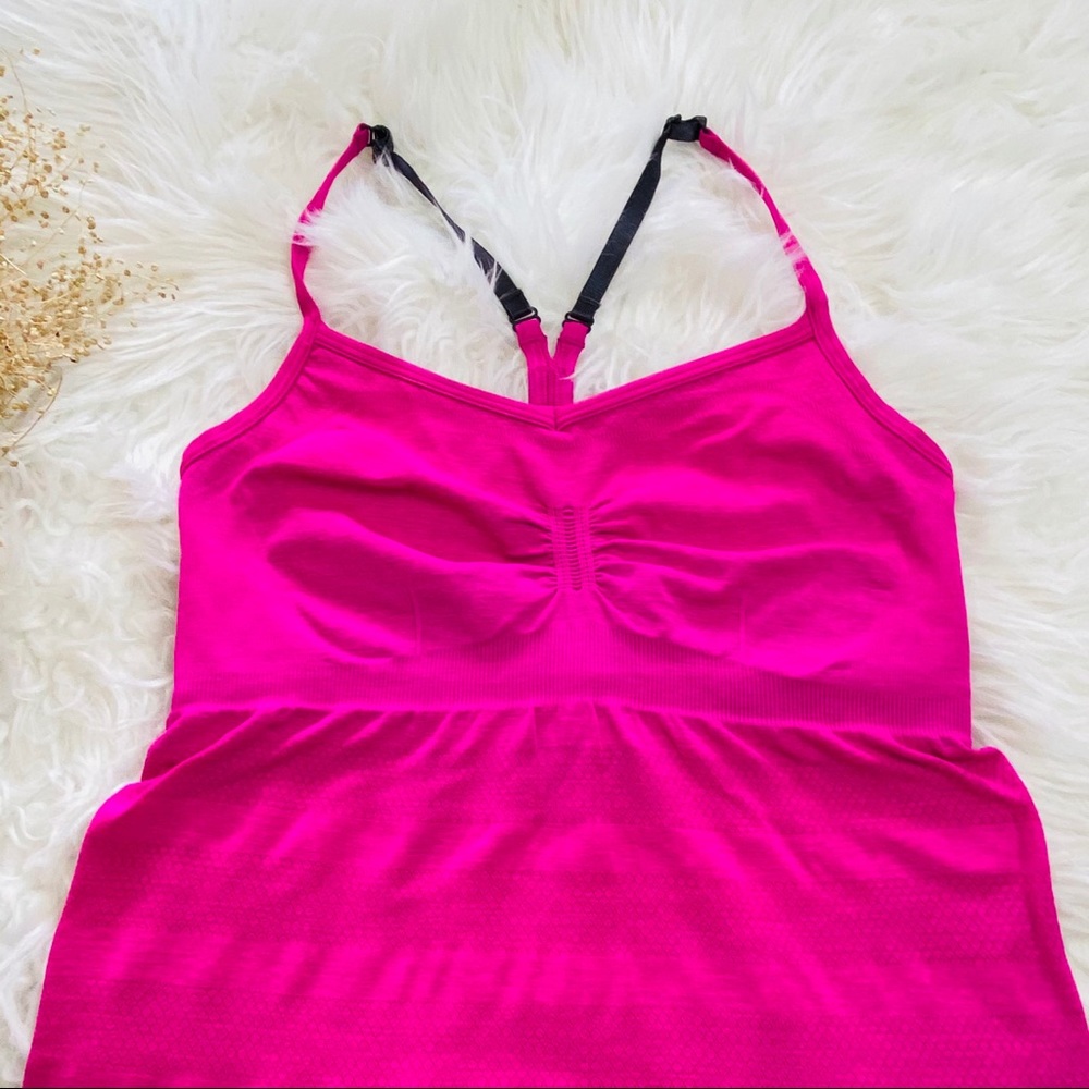Lululemon Pink Y Extra Long Tank Top/Cami muscle t